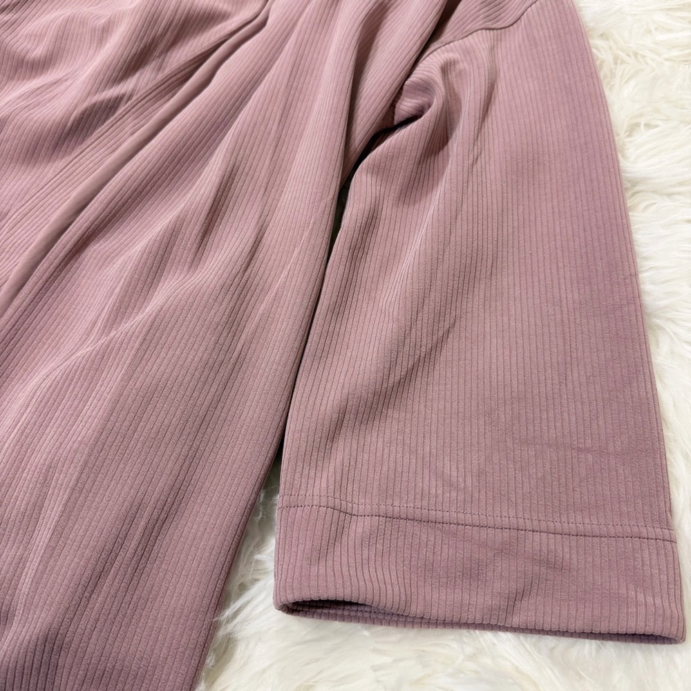 Lululemon Ribbed Softstreme Belted Wrap Twilight Rose Size 12 - Picture 5 of 15